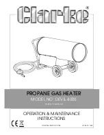 Preview for 1 page of Clarke DEVIL 4000 Operation & Maintenance Instructions Manual