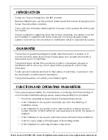 Preview for 2 page of Clarke DEVIL 4000 Operation & Maintenance Instructions Manual