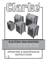 Clarke Devil 6002 Operating And Maintenance Instructions Manual preview