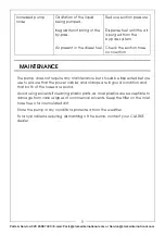 Preview for 9 page of Clarke DFT12 Operation & Maintenance Instructions Manual