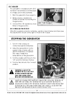 Preview for 20 page of Clarke DG6000DVES Operation & Maintenance Instructions Manual