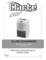 Clarke DH20 Operation & Maintenance Instructions Manual предпросмотр