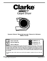 Предварительный просмотр 2 страницы Clarke DirectAir 04130D Operator'S Manual