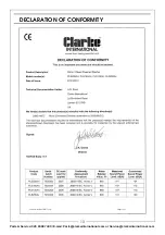 Предварительный просмотр 13 страницы Clarke DLS200AL Operation And Maintenance Instructions