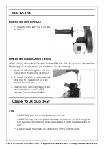 Предварительный просмотр 9 страницы Clarke DUO SAW Operation & Maintenance Instructions Manual