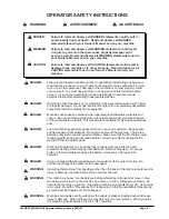 Preview for 3 page of Clarke Encore L20 Operator'S Manual