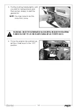 Preview for 14 page of Clarke FG2000 Operation & Maintenance Instructions Manual