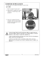 Предварительный просмотр 15 страницы Clarke FG2500 Operation & Maintenance Instructions Manual