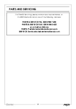 Preview for 25 page of Clarke FG3050 Operation & Maintenance Instructions Manual