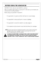 Preview for 11 page of Clarke FG4050ES Operation & Maintenance Instructions Manual