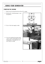 Preview for 14 page of Clarke FG4050ES Operation & Maintenance Instructions Manual