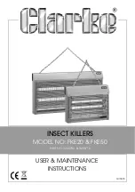 Предварительный просмотр 1 страницы Clarke FKE20 User Maintenance Instructions