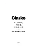 Предварительный просмотр 22 страницы Clarke FM-1500 HD Operator'S Manual