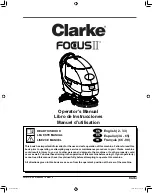 Preview for 2 page of Clarke Focus II Operator'S Manual