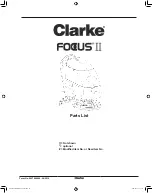 Preview for 100 page of Clarke Focus II Operator'S Manual