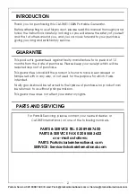 Preview for 2 page of Clarke G1200 Operation & Maintenance Instructions Manual