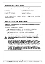 Preview for 8 page of Clarke G1200 Operation & Maintenance Instructions Manual