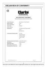 Preview for 22 page of Clarke G1200 Operation & Maintenance Instructions Manual