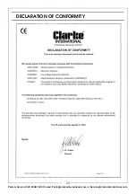 Preview for 23 page of Clarke G1200 Operation & Maintenance Instructions Manual