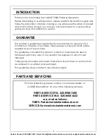 Preview for 2 page of Clarke G720 Operation & Maintenance Instructions Manual