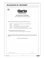 Предварительный просмотр 22 страницы Clarke G950 Operation & Maintenance Instructions Manual