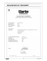 Предварительный просмотр 23 страницы Clarke G950 Operation & Maintenance Instructions Manual