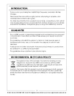 Preview for 2 page of Clarke HFBC12 Operation & Maintenance Instructions Manual