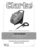 Clarke HLS130 Operation & Maintenance Instructions Manual предпросмотр