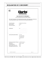 Предварительный просмотр 30 страницы Clarke HLS130 Operation & Maintenance Instructions Manual