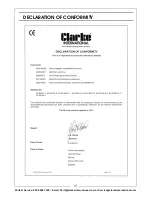 Предварительный просмотр 31 страницы Clarke HLS130 Operation & Maintenance Instructions Manual