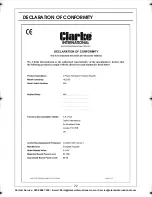 Предварительный просмотр 22 страницы Clarke HLS160 Operation & Maintenance Instructions Manual