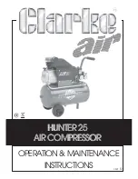 Предварительный просмотр 1 страницы Clarke Hunter 25 Operation & Maintenance Instructions Manual