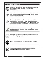 Предварительный просмотр 8 страницы Clarke Hunter 54 Operation & Maintenance Instructions Manual