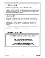 Preview for 2 page of Clarke IG1000 Operation & Maintenance Instructions Manual