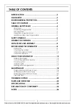 Предварительный просмотр 3 страницы Clarke IG2200 Operation & Maintenance Instructions Manual