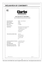 Предварительный просмотр 24 страницы Clarke IG2200 Operation & Maintenance Instructions Manual