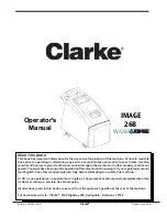 Clarke Image 26B Operator'S Manual preview