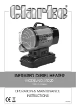 Clarke IRD20 Operation & Maintenance Instructions Manual preview