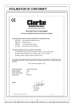 Предварительный просмотр 18 страницы Clarke IRD20 Operation & Maintenance Instructions Manual