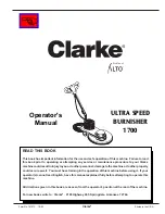 Preview for 2 page of Clarke JETSTAR 1700 Operator'S Manual