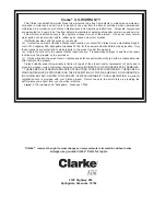 Preview for 21 page of Clarke JETSTAR 1700 Operator'S Manual