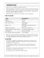 Preview for 2 page of Clarke JS900 Operating & Maintenance Instructions