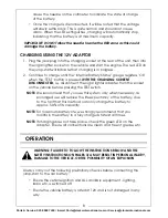 Preview for 8 page of Clarke JS900 Operating & Maintenance Instructions