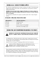 Preview for 10 page of Clarke JS900 Operating & Maintenance Instructions