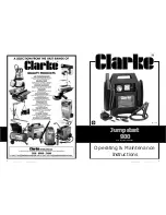 Preview for 1 page of Clarke Jumpstart 900 Operating & Maintenance Manual