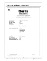 Preview for 18 page of Clarke KING150 Operation & Maintenance Instructions Manual