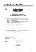 Preview for 19 page of Clarke LOGBUSTER 6 Operation & Maintenance Instructions Manual