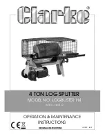 Clarke LOGBUSTER H4 Operation & Maintenance Instructions Manual preview