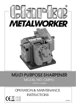 Clarke METALWORKER 6480235 Operation & Maintenance Instructions Manual preview