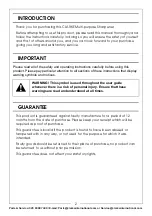 Preview for 2 page of Clarke METALWORKER 6480235 Operation & Maintenance Instructions Manual